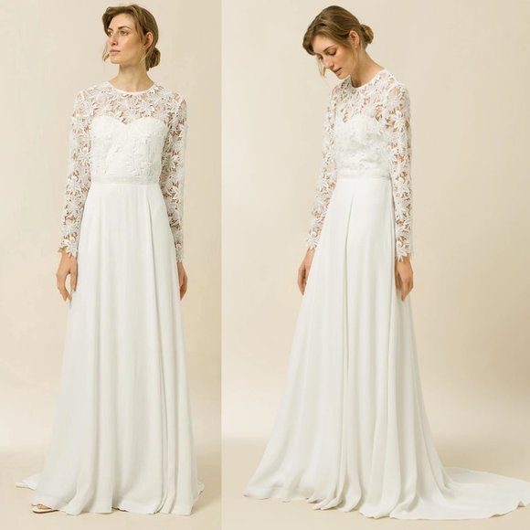 Ivy Oak Macy Bridal Dress Long Sleeves 